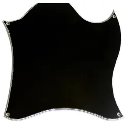 GUITAR PARTS FOR GIBSON SG BLANK FULL FACE GUITAR PICKGUARD 5 PLY BLACK