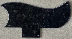 CUSTOM FOR GIBSON SG 61 REISSUE STYLE GUITAR PICKGUARD 4-PLY BLACK PEARL