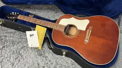 ACOUSTIC GUITAR GIBSON J-45 ADJ BRIDGE BROWN TOP 2003 WITH HARD CASE