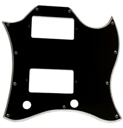 PICKGUARD FOR GIBSON SG STANDARD FULL FACE STYLE GUITAR  5-PLY-BLACK