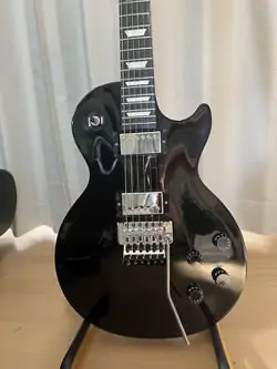 GIBSON ELECTRIC GUITAR LES PAUL STUDIO BLACK SHRED WITH FLOYD ROSE USED PRODUCT