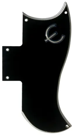 NEW 5 PLY BLACK FITS GIBSON SG 61 REISSUE E LOGO GUITAR PICKGUARD SCRATCH PLATE
