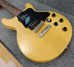 [GIBSON] LES PAUL FADED DOUBLE CUTAWAY WORN YELLOW MADE IN USA ELECTRIC GUITAR