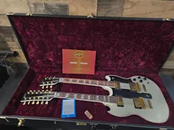 2008 GIBSON CUSTOM SHOP EDS-1275 ALPINE WHITE DOUBLE NECK GUITAR WITH OHSC