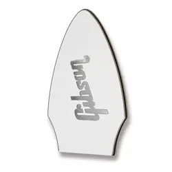 3 PLY WHITE TRUSS ROD COVER FOR GIBSON FLYING V   CHROME DECAL NO SCREW HOLES