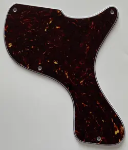 FOR FIT GIBSON LES PAUL JUNIOR 1958 STYLE GUITAR PICKGUARD 4 PLY BROWN TORTOISE