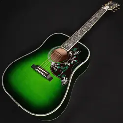 GIBSON  CUSTOM SHOP HUMMINGBIRD ULTMA EMERALD BURST S/N:21145013 ACOUSTIC GUITAR