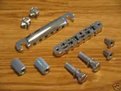 GIBSON 2014 USA CHROME NASHVILLE ALUMINUM TUNE O MATIC BRIDGE & STOP BAR