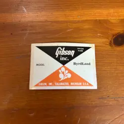 BYRDLAND SOUNDHOLE LABEL