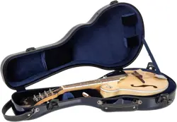 CROSSROCK AIR CARBON MANDOLIN CASE CONTOURED FOR F-STYLE, FITS GIBSON F5 BLUE