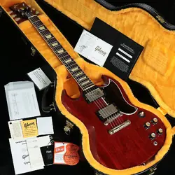 GIBSON CS 1961 LES PAUL SG STANDARD REI STOP BAR VOS CHERRY RED 2024 [SN 401001]