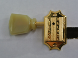 AUTHENTIC GIBSON DELUXE GOLD TUNER TUNING PEG PEARLOID BUTTON G B E TREBLE! K964