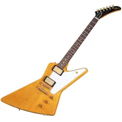 GIBSON  1958 KORINA EXPLORER REISSUE VOS NATURAL (WHITE PICKGUARD) EXPLORER ELEC