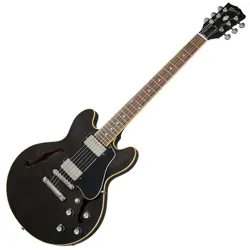 GIBSON ES 339 TRANS EBONY SEMI HOLLOW ELECTRIC GUITAR