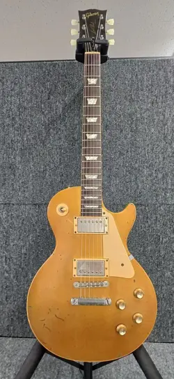 GIBSON LES PAUL DELUXE GOLD TOP MADE IN USA 1970S VINTAGE ELECTRIC GUITAR MOD