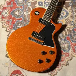 GIBSON 1957 LES PAUL SPECIAL SINGLE CUT BIG FLAKE ORANGE SPARKLE GLOSS #GG1OC