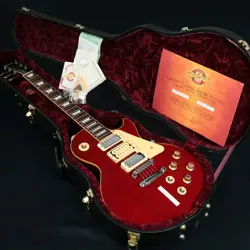USED GIBSON CUSTOM SHOP PETE TOWNSHEND #1 '76 LES PAUL DELUXE WINE RED PETE 047