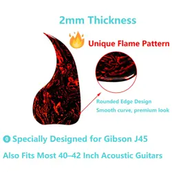 ACOUSTIC GUITAR PICKGUARD 2MM SELF-ADHESIVE SCRATCH PROTECTOR FOR GIBSON J-45