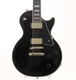 EPIPHONE INSPIRED BY GIBSON COLLECTION LES PAUL CUSTOM EBONY USED W/SOFT CASE