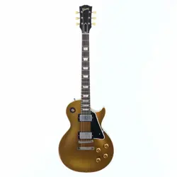 USED GIBSON CS ML 1957 LESPAUL STANDARD AGED BLACK PLASTIC DOUBLE GOLD DARK BACK