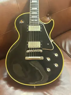 GIBSON CUSTOM SHOP 1968 LES PAUL CUSTOM EBONY 2002 USED RARE MODEL