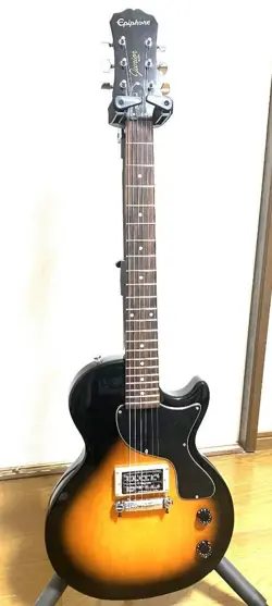 EPIPHONE LES PAUL JUNIOR ELECTRIC GUITAR BLACK BY GIBSON SOLID BODY