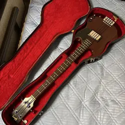 ELECTRIC BASS GUITAR GIBSON EB-0 MADE IN USA WITH HARD CASE