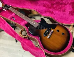 GIBSON LES PAUL JUNIOR 2001 VINTAGE SUNBURST  SOLID MAHOGANY, P-90, WITH CASE