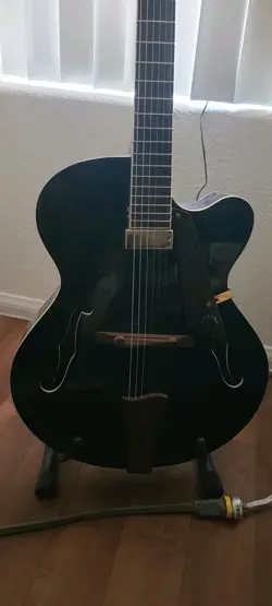 CUSTOM 1930 - 1940 GIBSON L50 STYLE BLACK JAZZ GUITAR