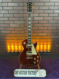 2013 GIBSON LES PAUL TRADITIONAL PRO II WINE RED FLAME TOP ELECTRIC GUITAR W/...