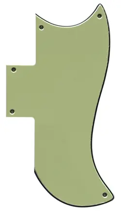 NEW 3 PLY VINTAGE GREEN FITS GIBSON SG 61 REISSUE GUITAR PICKGUARD SCRATCH PLATE