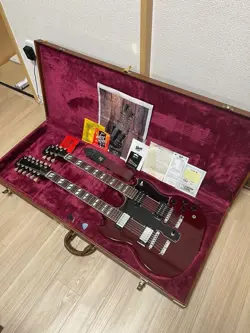 GIBSON EDS-1275 DOUBLE NECK ELECTRIC GUITAR HARD CASE USED
