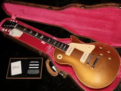 GIBSON CUSTOM SHOP HISTORIC COLLECTION 1956 LES PAUL GOLDTOP REISSUE VOS : DOUBL