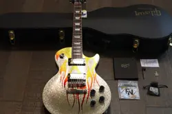 2007 GIBSON LES PAUL STANDARD CUSTOM SHOP ELECTRIC GUITAR FLAME SPARKLE + OHSC