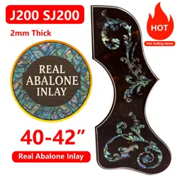 ABALONE SHELL INLAID ACOUSTIC GUITAR PICKGUARD FOR GIBSON J200 SJ200 STYLE 41/42