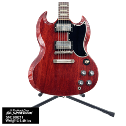 USED GIBSON 2023 CUSTOM SHOP '61 REISSUE SG - HERITAGE CHERRY W/OHSC