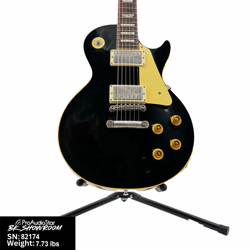 USED GIBSON CUSTOM SHOP MADE TO MEASURE '58 LES PAUL REISSUE - EBONY W/OHSC