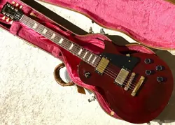 GIBSON LES PAUL STUDIO WINE GOLD HARDWARE USA 1997 SOLID BODY ELECTRIC GUITAR