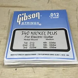 NOS GIBSON .012 FLAT WOUND MEDIUM GAUGE ELECTRIC GUITAR STRINGS!