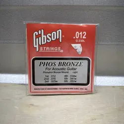 NOS GIBSON .012 G-230L BRONZE ACOUSTIC STRINGS 12-52