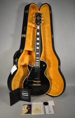 2025 GIBSON CUSTOM '54 LES PAUL CUSTOM REISSUE LEFT-HANDED| EBONY VOS FINISH W/O