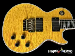 2024 GIBSON LES PAUL AXCESS M2M CUSTOM  SHOP 5A QUILT TOP W FLOYD ROSE & EMG’S