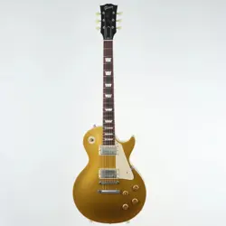 USED GIBSON CS STD HISTORIC 1957 LES PAUL GOLD TOP REISSUE VOS ANTIQUE GOLD 2016