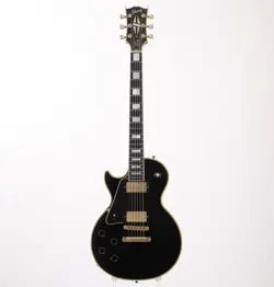 USED GIBSON LES PAUL CUSTOM LEFT-HANDED EBONY 1998 SERIAL NUMBER: 90648436
