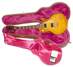 ELECTRIC GUITAR GIBSON LES PAUL CLASSIC FLAMED TOP S/N 52563 WITH ACCESSORIES