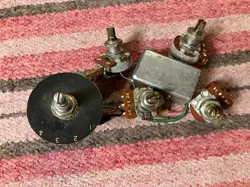 VINTAGE 1971 GIBSON EB-3 WIRING HARNESS CTS POTS ROTARY SWITCH
