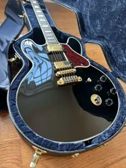 2009 GIBSON BB KING CROWN INLAY LUCILLE ES-355 - EBONY BLACK