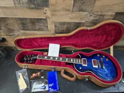 2018 GIBSON LES PAUL STANDARD COBALT BURST. AAA FIGURED TOP .W/OHSC 8.4 LBS