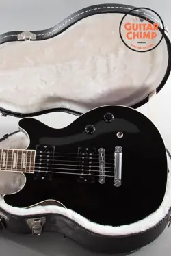 2011 GIBSON USA LES PAUL CLASSIC DOUBLE CUTAWAY – BLACK JAPAN EXCLUSIVE W/ OHSC