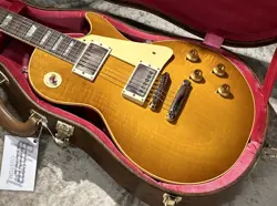 GIBSON CUSTOM SHOP HISTORIC COLLECTION 1958 LES PAUL STANDARD REISSUE VOS LEMON